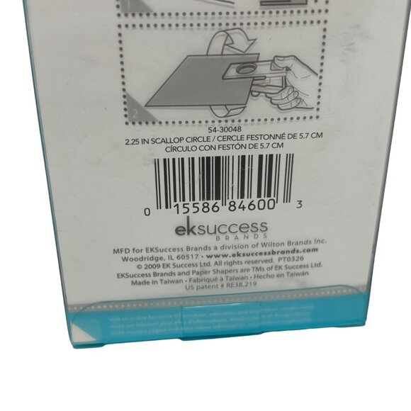 Ek Success Large Punch Grand Poincon 2.25" Scallop Circle Scrapbooking Crafting - Picture 6 of 6